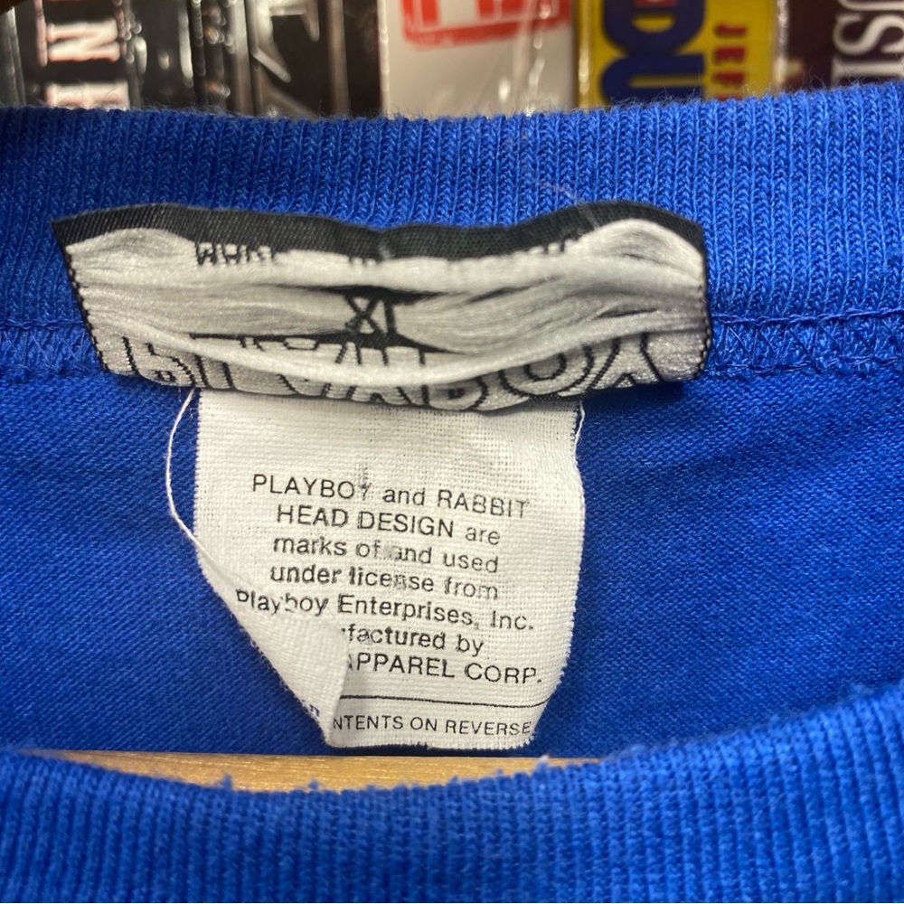 TAGGED XL VINTAGE 1988 PLAYBOY MAGAZINE SCREEN PRINT SINGLE STITCH - Picture 5 of 5